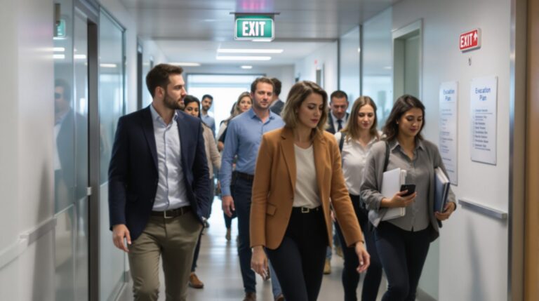 procédure évacuation incendie